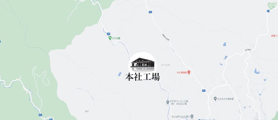 「卒塔婆屋さん」本社工場所在地地図