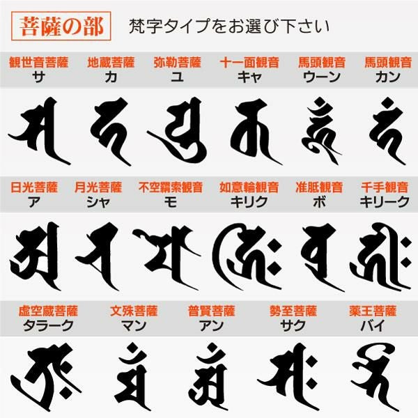 梵字ゴム印 | 卒塔婆通販「卒塔婆屋さん」