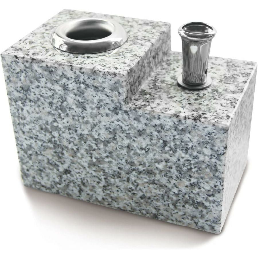 お墓用】御影石・花立 ・線香立て 一体型セットS44L【STクラフト謹製